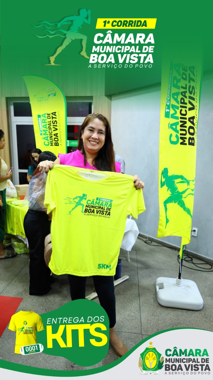 Corrida Câmara entrega de kits