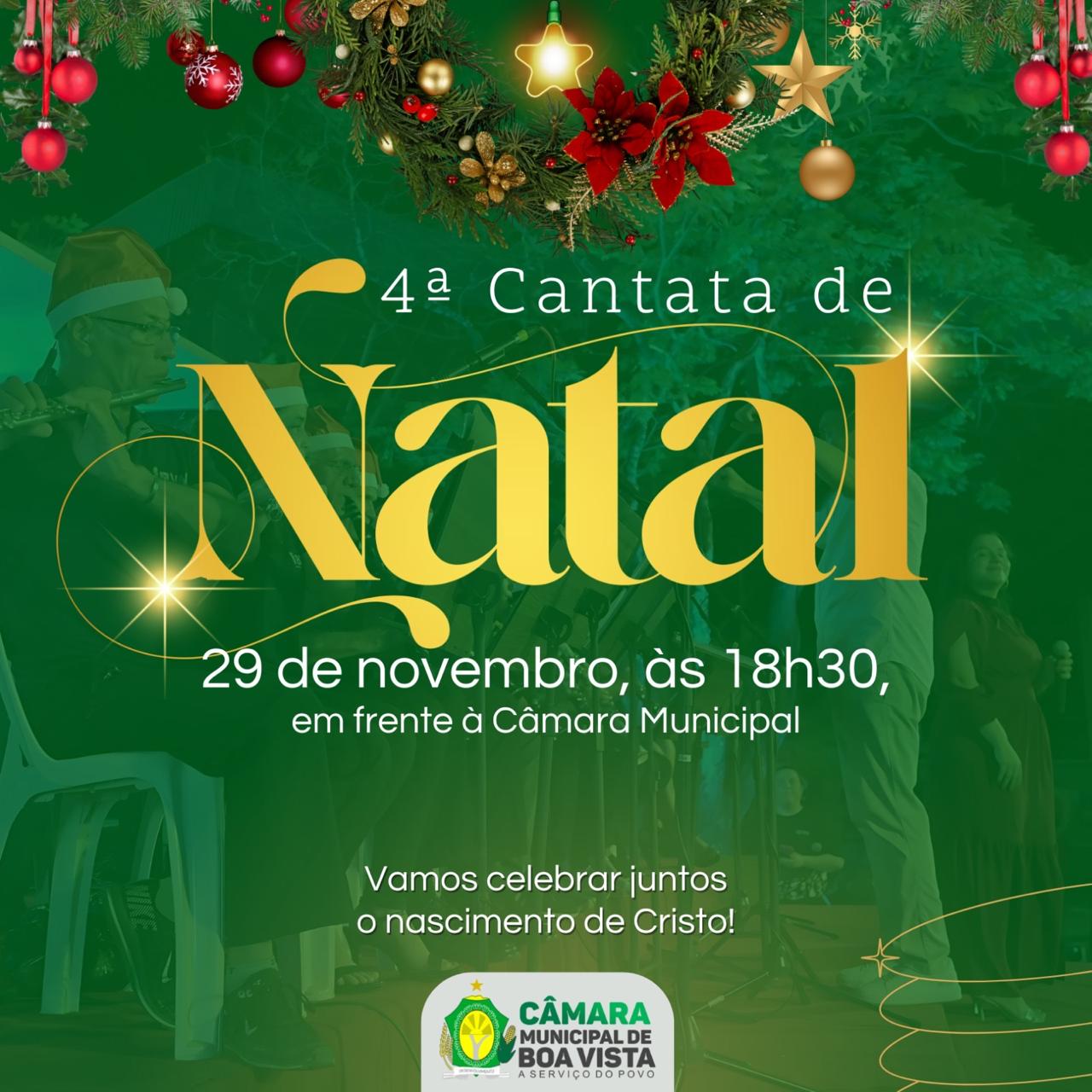  Câmara realizará Cantata de Natal  sexta-feira