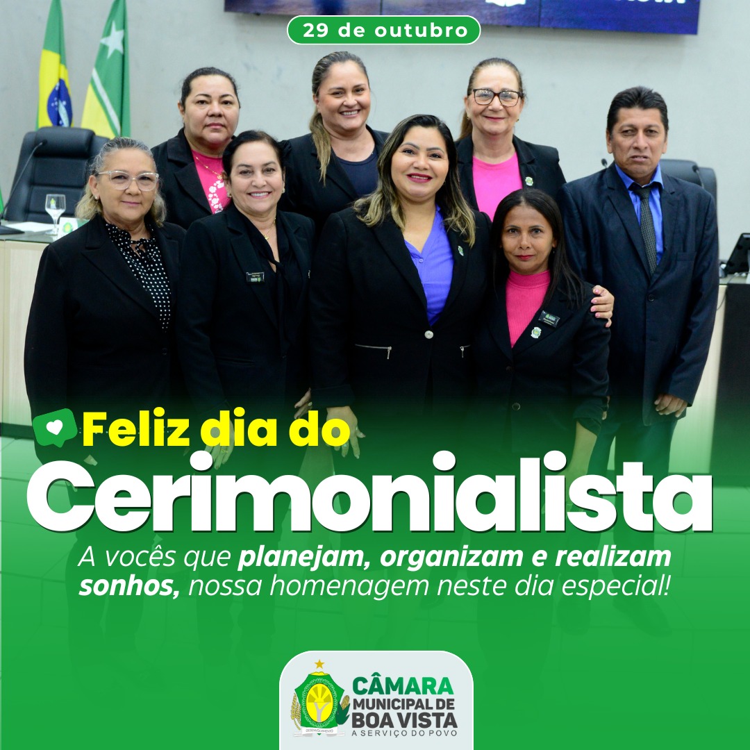 Parabéns a todos cerimonialistas!